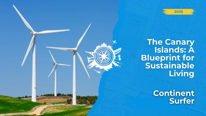 Moving to the Canary Islands? 🏝️ Discover how these islands are leading the way in sustainable living, from renewable energy to eco-tourism. A green future isn't a dream, it's reality! ☀️🌊