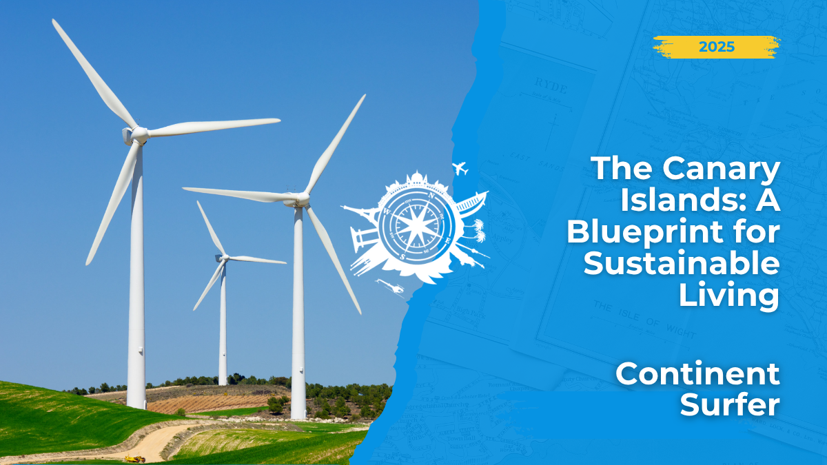 Moving to the Canary Islands? 🏝️ Discover how these islands are leading the way in sustainable living, from renewable energy to eco-tourism. A green future isn't a dream, it's reality! ☀️🌊