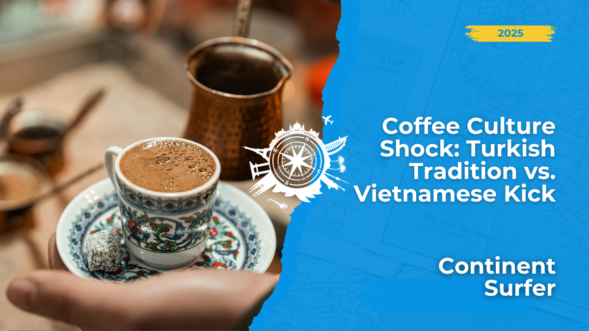 Coffee culture shock is real! ☕ Discover the intense ritual of Turkish Coffee vs. the sweet, powerful kick of Vietnamese Iced Coffee.